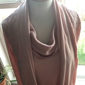 August Silk shell and sweater, med